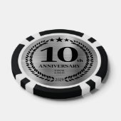 Silver Business 10th Anniversary Poker Chips (Enkel)