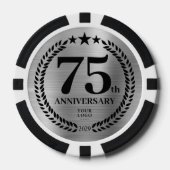 Silver Business 75th Anniversary Poker Chips (Voorkant)