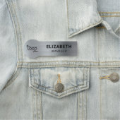 Silver Business Logo Naamplaatje (In situ)