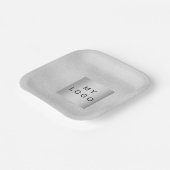 Silver Business logo Papieren Bordje (Gebogen)