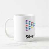 Silver Buzz Cafe Coffee Mok - Wit (Links)