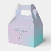 Silver Caduceus Medical Symbool Moeder Pearl Bedankdoosjes (Voorkant Zijde)