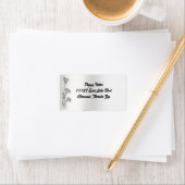 Silver Calla Lilies adresetiketten Etiket (Insitu)