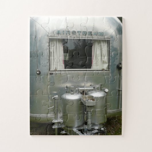 SILVER CAMPER TRAILER JIGSAW PUZZLE LEGPUZZEL (Verticaal)
