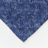 Silver Capricorn Zodiac Symbol Blue Camouflage Fleece Deken (Hoek)