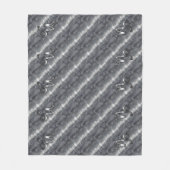 Silver Capricorn Zodiac Symbol Steel Style Fleece Deken (Voorkant)
