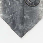 Silver Capricorn Zodiac Symbol Steel Style Fleece Deken (Hoek)