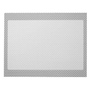 Silver Carbon Fiber Style Print Notitieblok