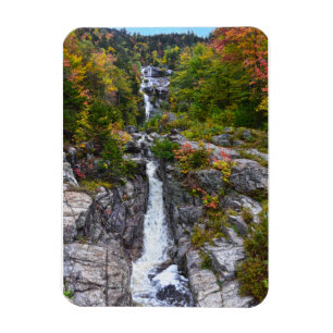 Silver Cascade in de herfst, New Hampshire Magneet