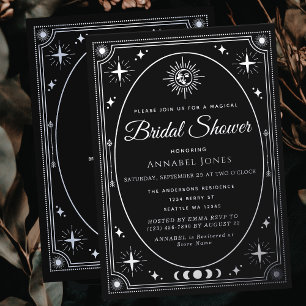 Silver Celestial Black Tarot Kaart Vrijgezellenfee