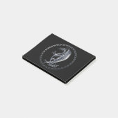 Silver Celtic Dragon Post-it® Notes (Schuin)