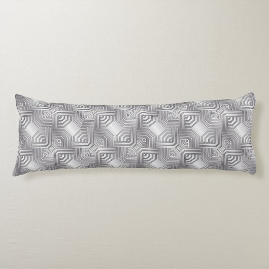 Silver Celtic Pattern Lichaamskussen (Voorkant)