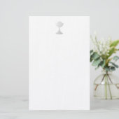 Silver Chalice en Host Briefpapier (Staand voorkant)
