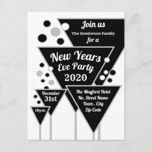 Silver Champagne, Uitnodiging Eve Nieuwjaar