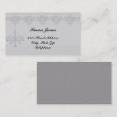 Silver Chandelier Diamond Accent Visitekaartjes (Voorkant / Achterkant)