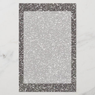 Silver Charcoal Texture Decor Briefpapier
