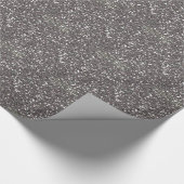 Silver Charcoal Texture Decor Cadeaupapier (Hoek)
