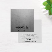 Silver chic moderne minimalBijoux à oreille noire (Bureau)