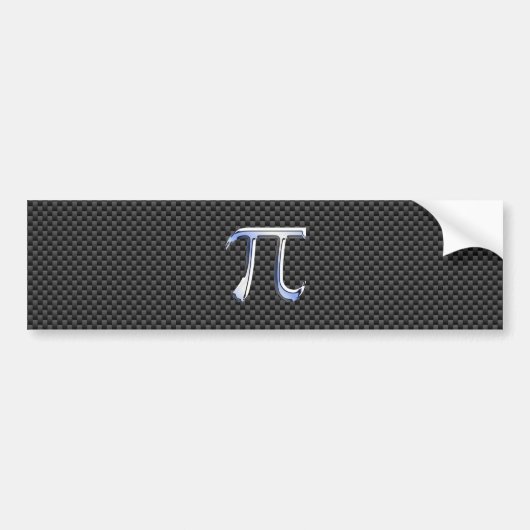 Silver Chrome als PI-symbool op afdruk van koolsto Bumpersticker (Voorkant)