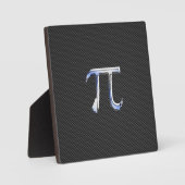 Silver Chrome als PI-symbool op koolstofvezel afdr Fotoplaat (Voorkant)