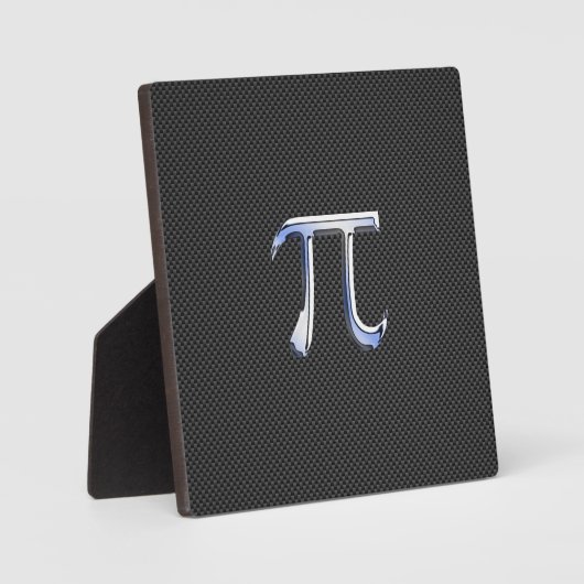 Silver Chrome als PI-symbool op koolstofvezel afdr Fotoplaat (Voorkant)