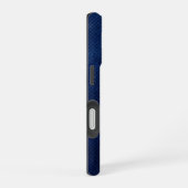 Silver Chrome Geometric Eagle Head Blue Python iPhone 16 Hoesje (Rechterkant)