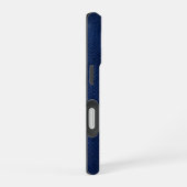 Silver Chrome Geometric Horse Blue Python iPhone 16 Hoesje (Rechterkant)