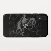 Silver Chrome zoals Capricorn Zodiac Sign Hevelius Case-Mate iPhone Case (Achterkant (horizontaal))
