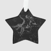 Silver Chrome zoals Gemini Zodiac Sign on Hevelius Ornament (achterkant)