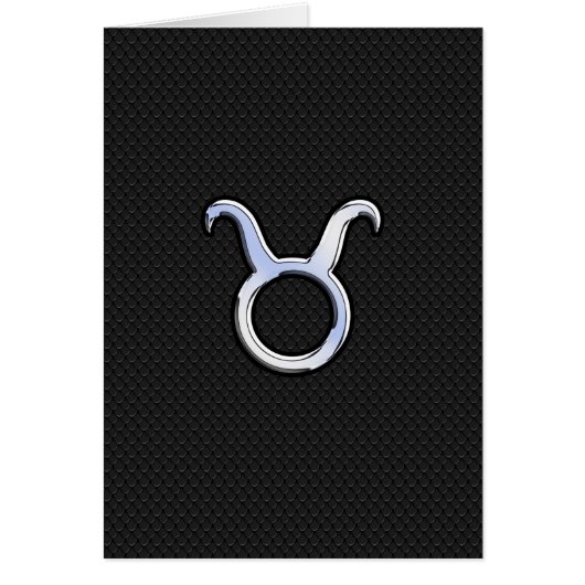 Silver Chrome zoals Taurus Zodiac Sign (Voorkant)