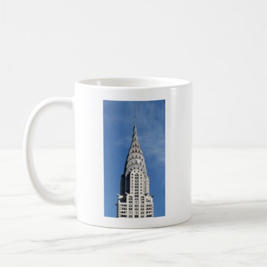 Silver Chrysler Building Koffiemok (Links)