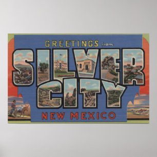 Silver City, New Mexico - Grote Letter-scènes Poster