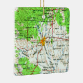 Silver City NM Topo Map Keramisch Ornament (Rechts)