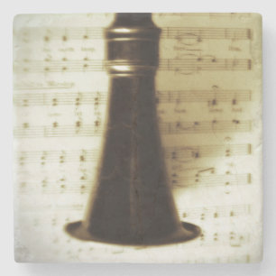 Silver Clarinet Stenen Onderzetter