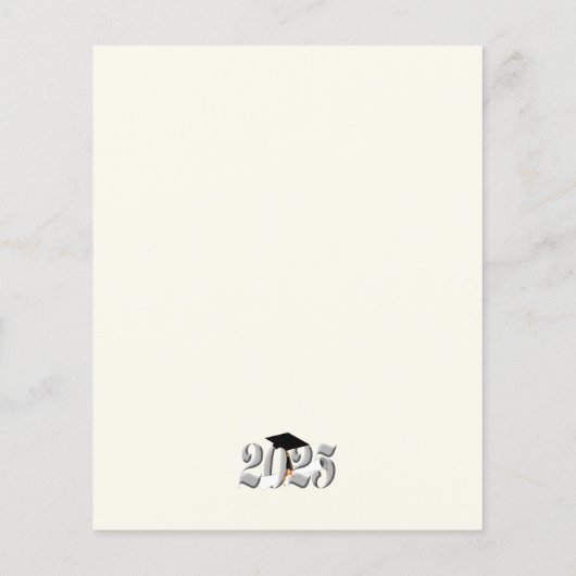 Silver Class of 2025 Afstuderen aangekondigd (Achterkant)