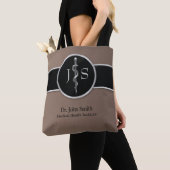 Silver Classy Noble Rod van Asclepius Medical Draagtas (Dichtbij)