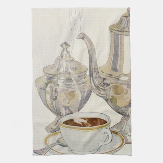 Silver Coffee-service Theedoek (Verticaal)