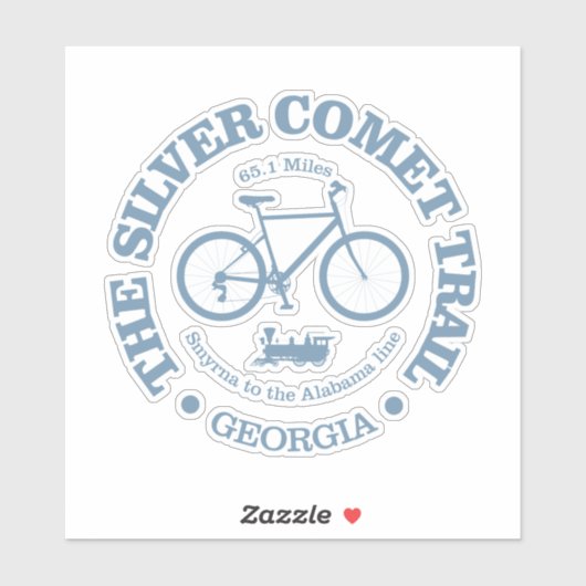 Silver Comet Trail (fietsen) Sticker (Vel)