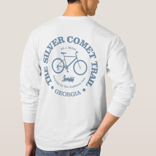 Silver Comet Trail (fietsen) T-shirt (Achterkant)