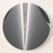 Silver Cone met verf Zandsteen Onderzetter (Voorkant)