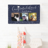 Silver Confetti Graduation 3 bannière photo (En situation)