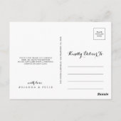 Silver Confetti Minimalist dank u Briefkaart (Achterkant)