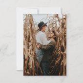 Silver confetti navy blue typografie qr code rsvp kaartje (Achterkant)