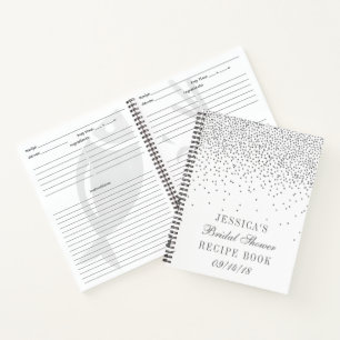  Silver Confetti Vrijgezellenfeest Recipe Notitieboek