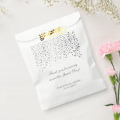 Silver Confetti Wedding Bedankzakje (Gezegeld)