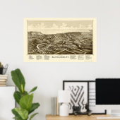 Silver Creek, NY Panoramic Map - 1892 Poster (Thuiskantoor)
