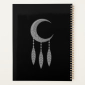 Silver Crescent Moon Feathers (Dos)