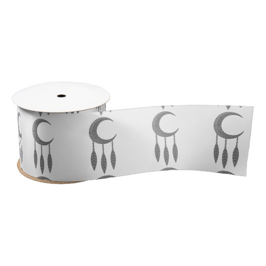 Silver Crescent Moon Feathers Thunder_Cove Lint (Spoel)