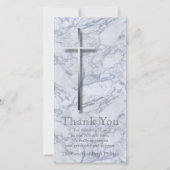 Silver Cross Marble 1 Sympathie Hartelijk dank Bedankkaart (Voorkant)