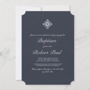 Silver Cross Religious Uitnodiging